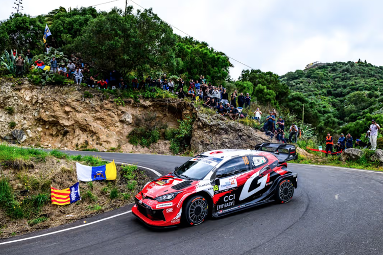 WRC: Katsuta lidera tras el tramo inaugural de Canarias