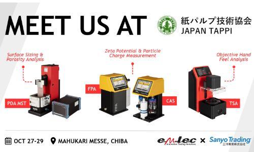 Measurable quality for the Japanese paper industry – emtec Electronic exhibits at Japan TAPPI Meeting 2026