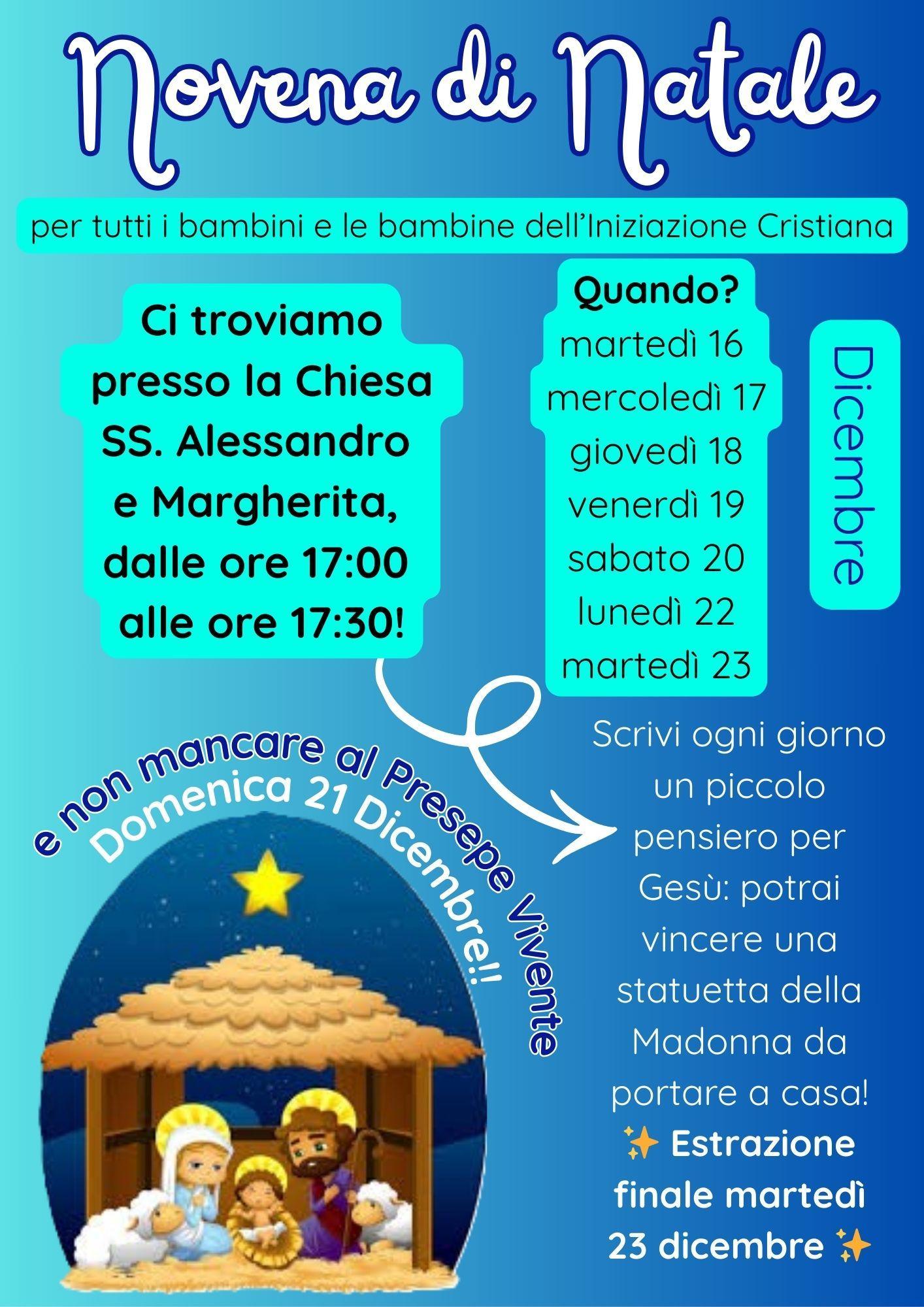 La Novena di Natale dell'Iniziazione Cristiana