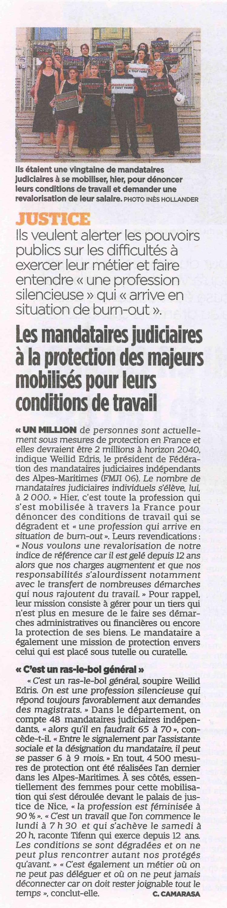 Les mandataires judiciaires à la protection des majeurs mobilisés pour leurs conditions de travail