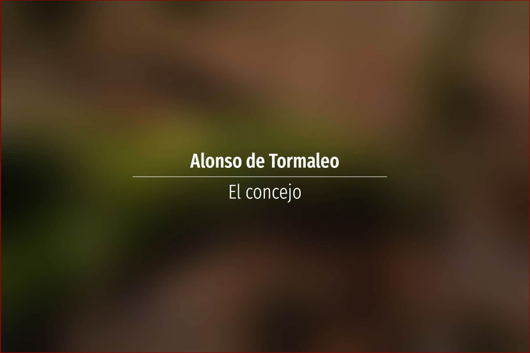 Alonso de Tormaleo
