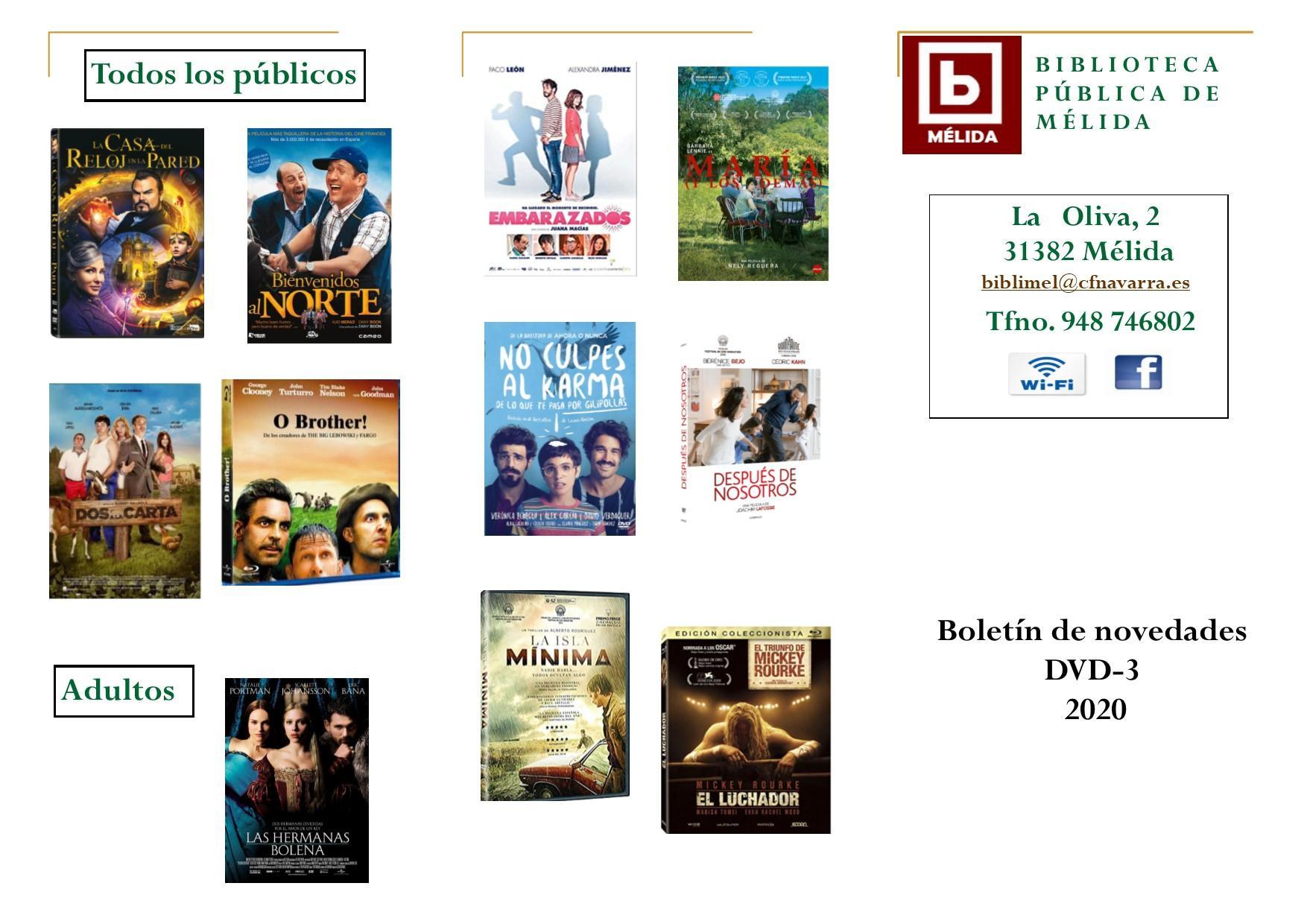 Boletín de novedades DVD – marzo