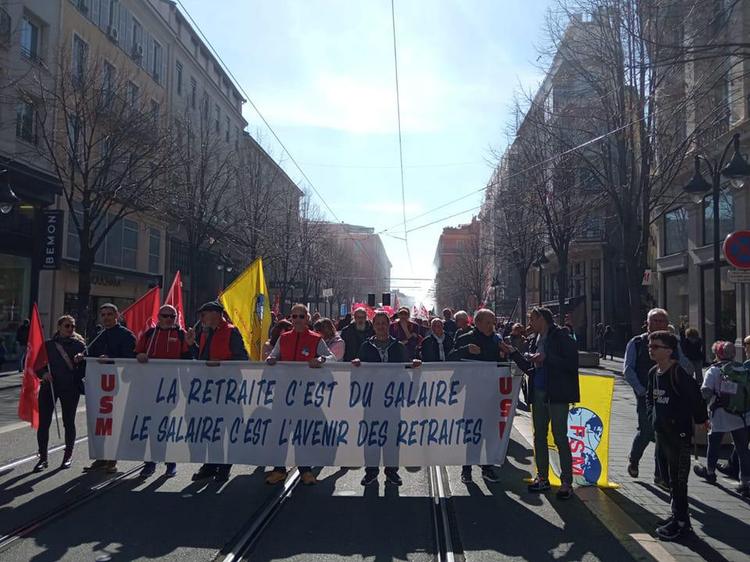 Participation à la Manifestation à Nice le Mardi 7 Mars 2023.