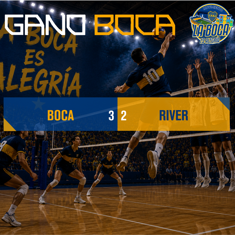 Triunfo del Voley en el Superclásico