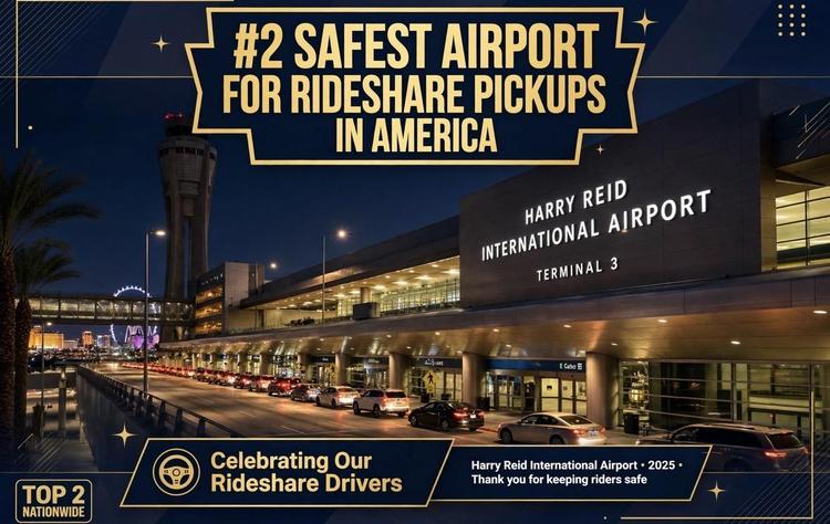 Harry Reid is officially one of the safest airports for drivers in the country