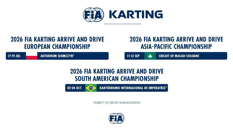 KARTING › El FIA Karting Arrive and Drive 2026 se simplifica a una ronda