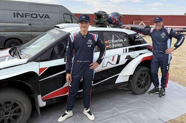 Óscar Fuertes Jr. debuta en el CERT con 15 años en Cáceres