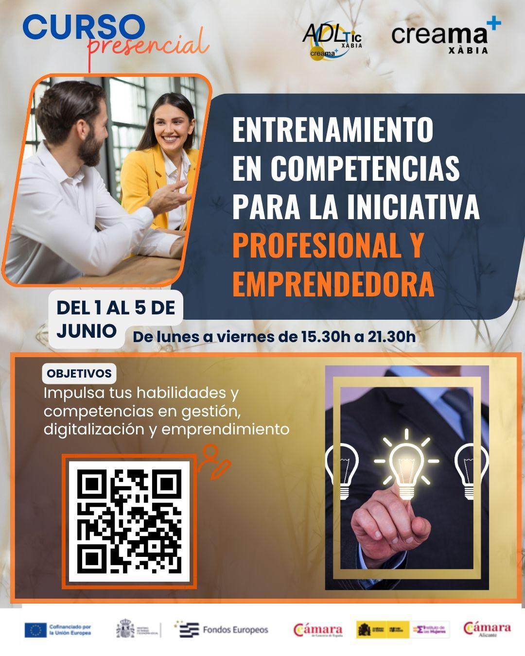 Xàbia impulsa un curso gratuito para mejorar el empleo y despertar el talento emprendedor