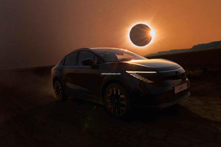 Un eléctrico “de otro planeta”: el Nuevo Nissan LEAF se presentó bajo otro cielo durante el eclipse total