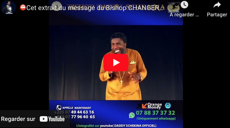 ⛔️Cet extrait du message du Bishop CHANGERA ta vie à jamais 🙏❗❗