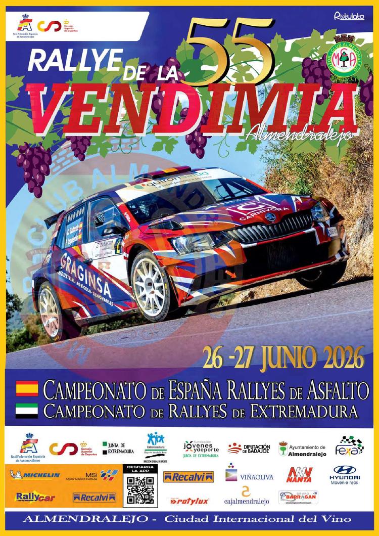 El 55 Rallye de la Vendimia 2026 cierra la primera mitad del CERA con Surhayen Pernía como líder destacado
