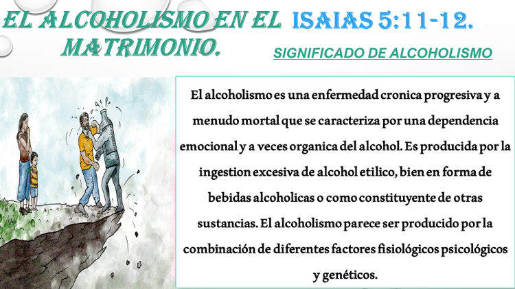 El alcoholismo en el matrimonio