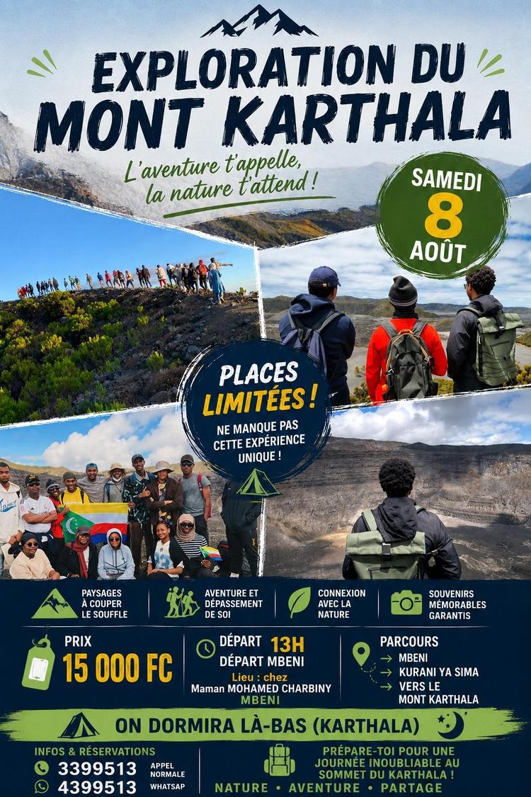 Exploration du Mont Karthala - 15000 fc