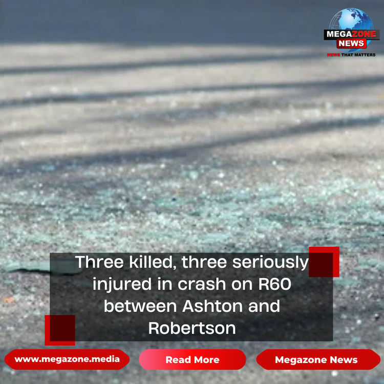 Three killed, three seriously injured in crash on R60 between Ashton and Robertson