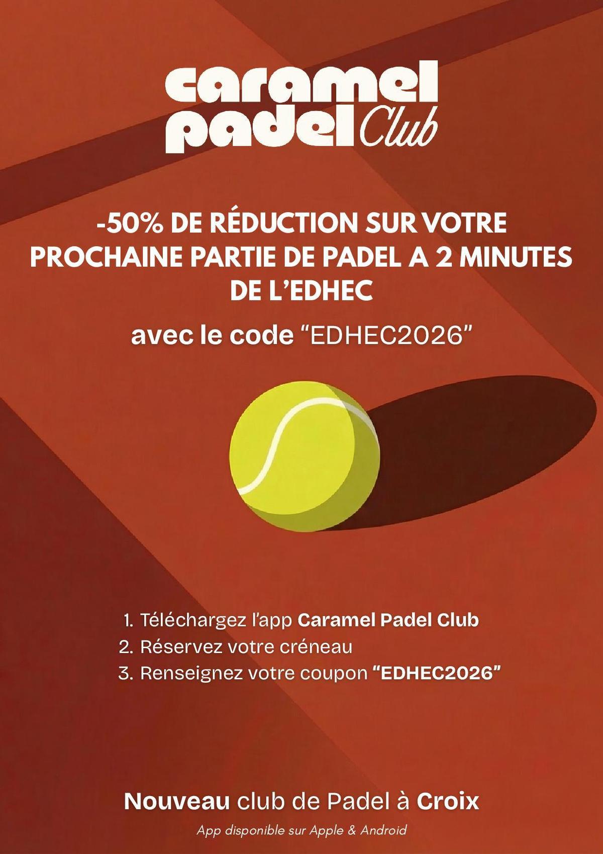 OFFRE EDHEC - Caramel Padel Club