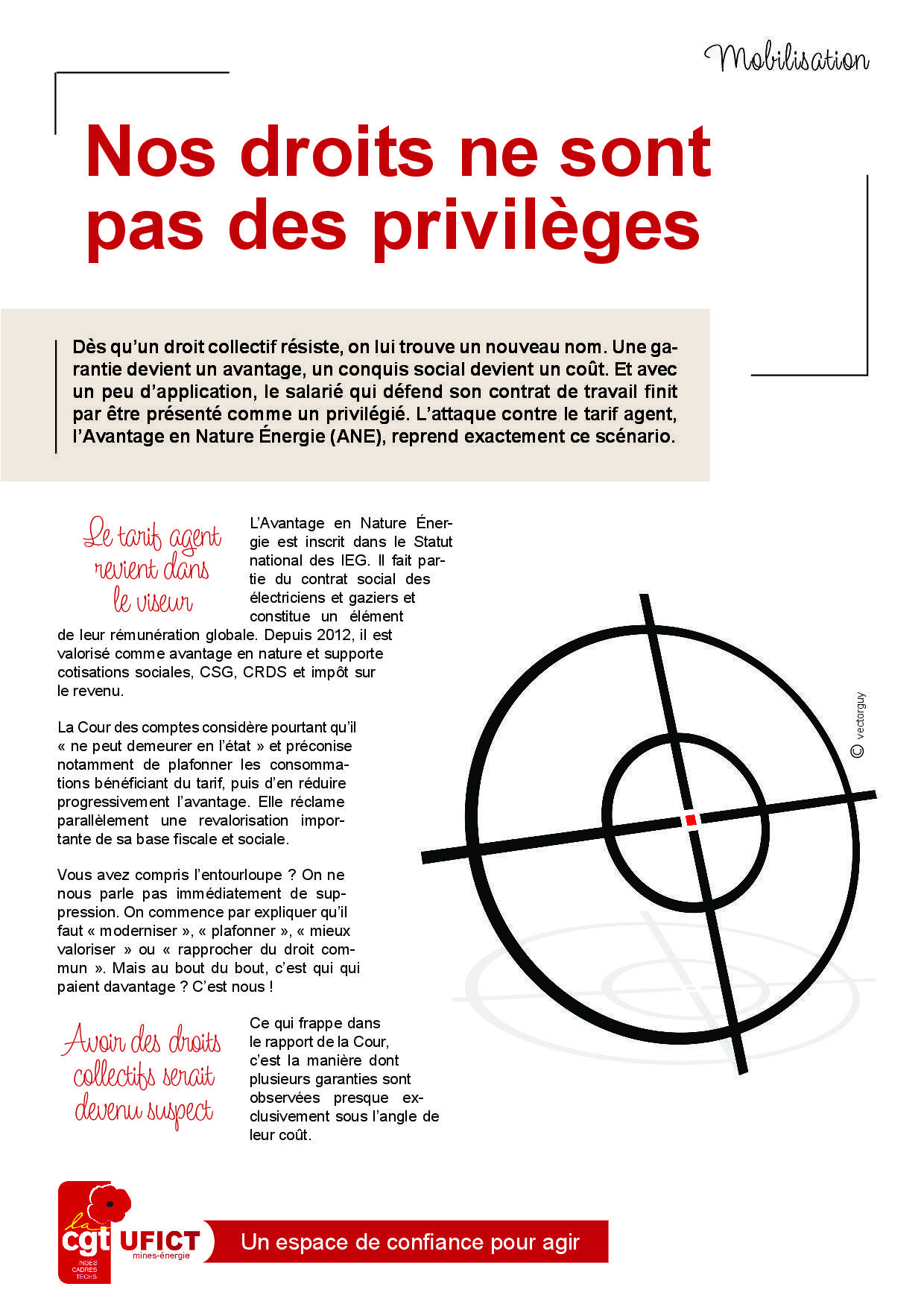 En grève massive le 15 septembre, Nos droits ne sont pas des privilèges !