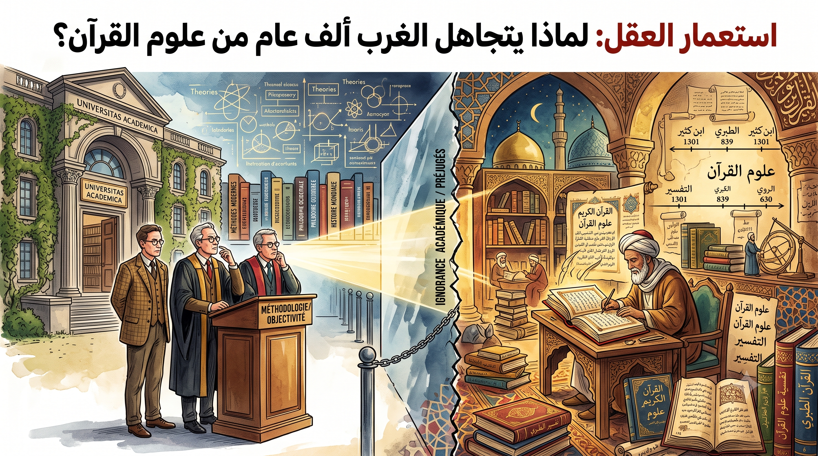 استعمار العقل: لماذا يتجاهل الأكاديميون الغربيون ألف عام من علوم القرآن؟