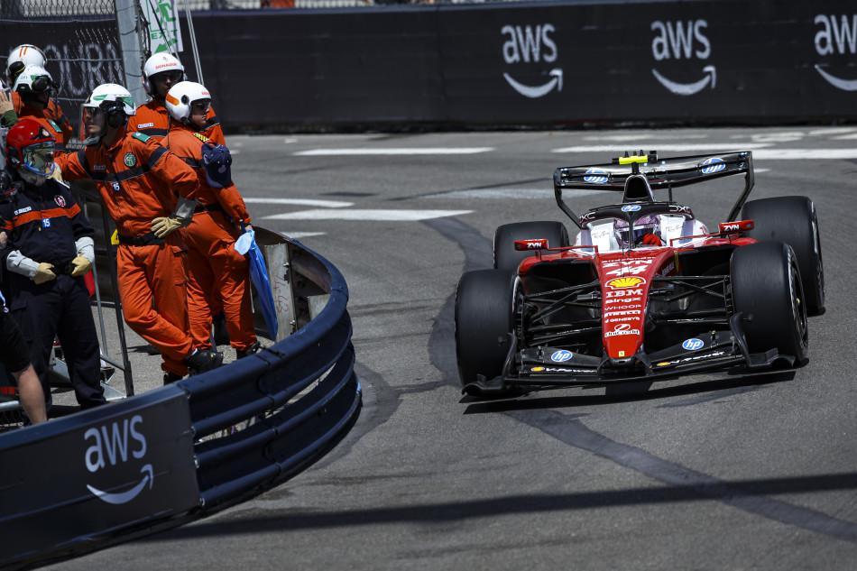 F1 › Hamilton lidera un doblete de Ferrari en los segundos libres de Mónaco