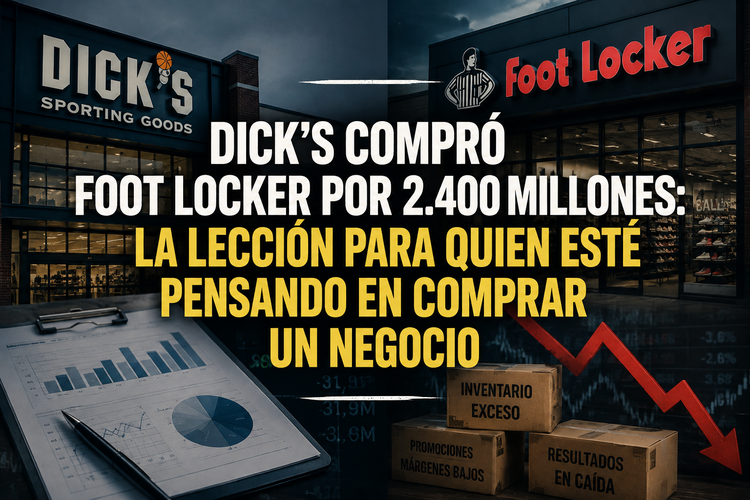 Dick’s compró Foot Locker por 2.400 millones: la lección para quien esté pensando en comprar un negocio