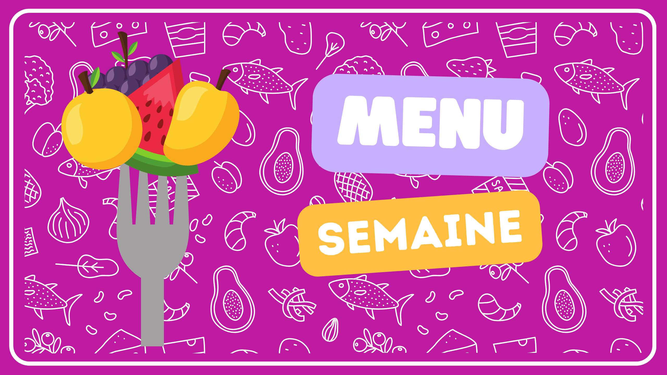 menu du 18 au 24 mai 