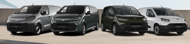 TOYOTA PROFESSIONAL SIMPLIFICA SU GAMA 2027 Y REFUERZA EL EQUIPAMIENTO DE PROACE Y PROACE CITY