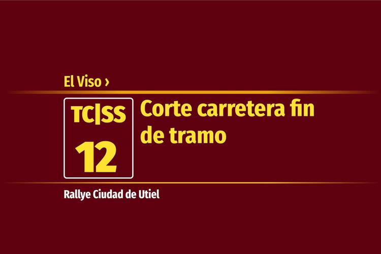Tramo 12 &nbsp;›&nbsp; El Viso | Corte carretera fin de tramo