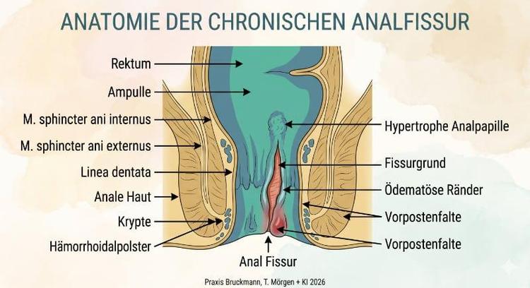 Analfissur - Beckenbodenbehandlung - Praxis Bruckmann