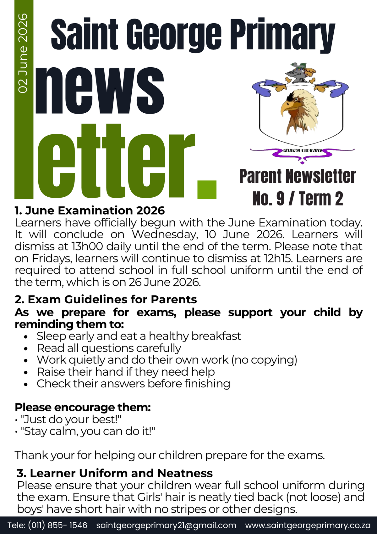 Newsletter No.9 / Term 2