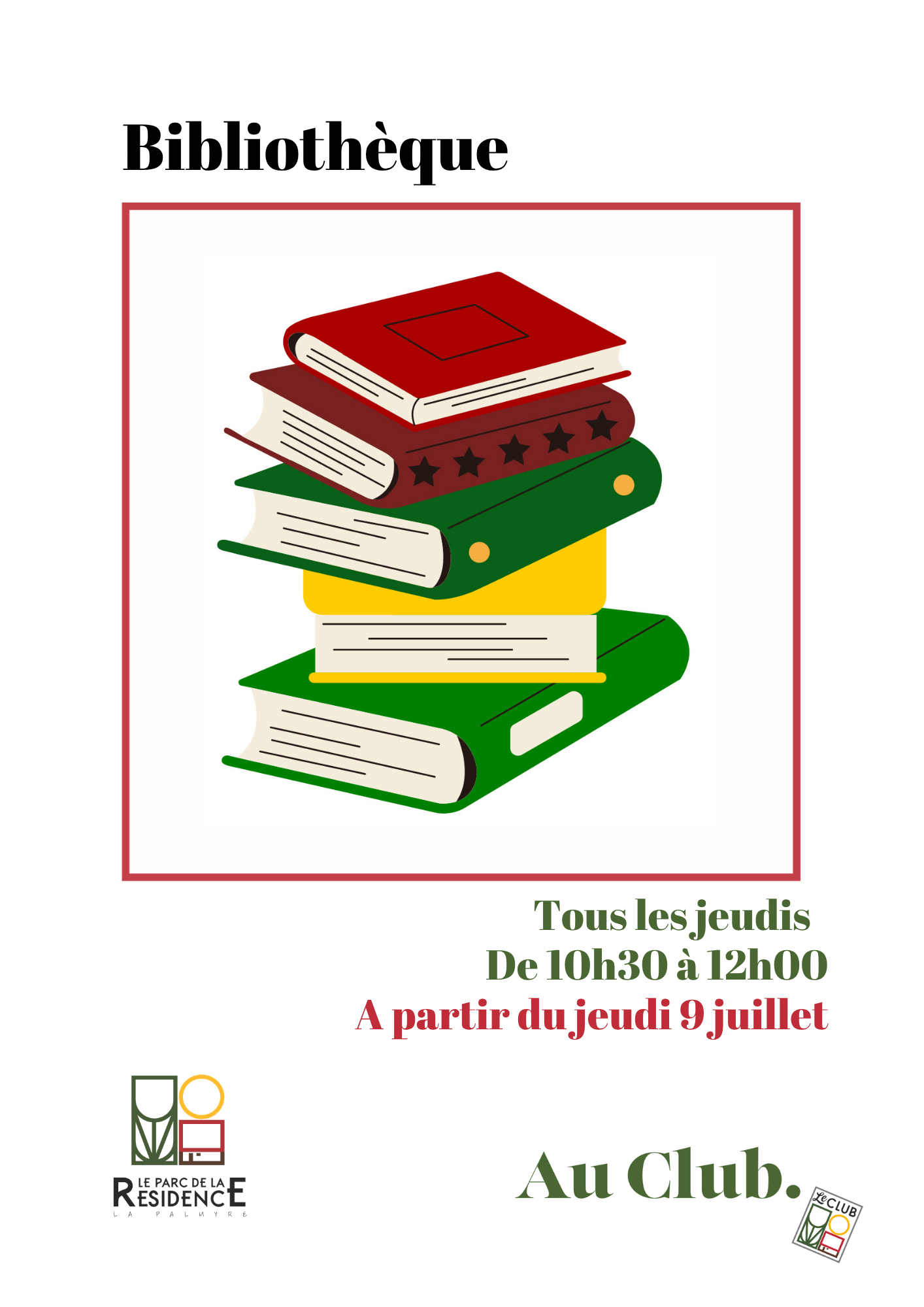 La bibliothèque du Club rouvre ses portes