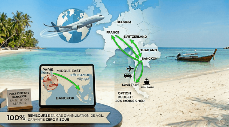 Guerre en Iran et Vols Annulés : Pourquoi vos vacances à Koh Samui sont en sécurité