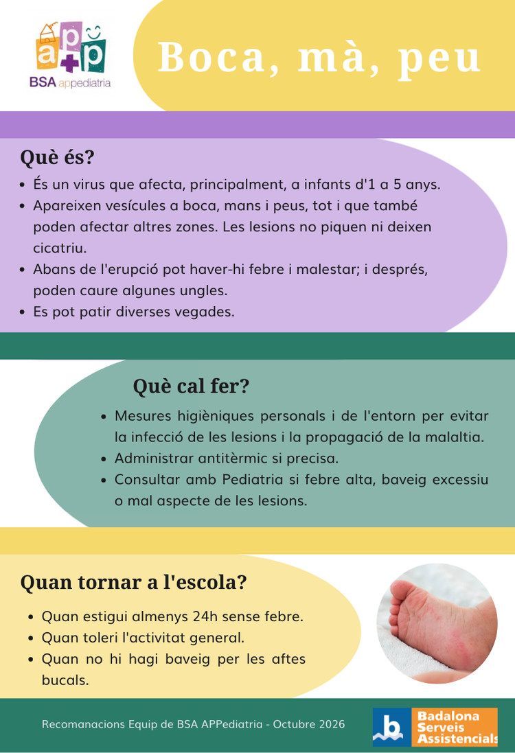 Boca, mà, peu