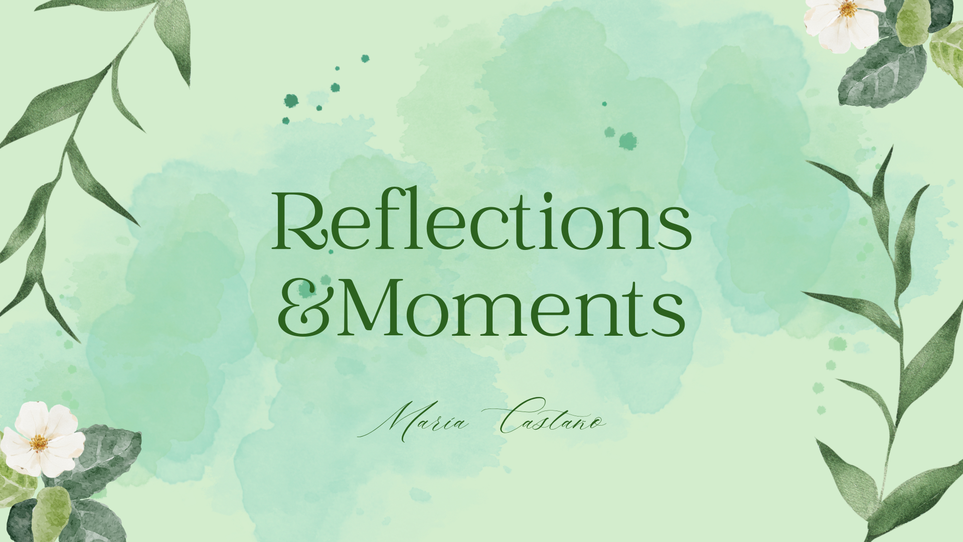 Presentación Reflections&Moments