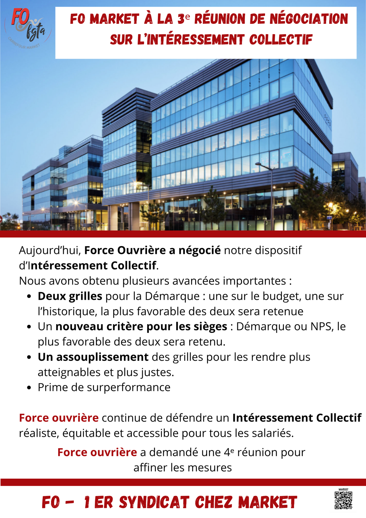 3 ème réunion de négociation sur l'intéressement Collectif 