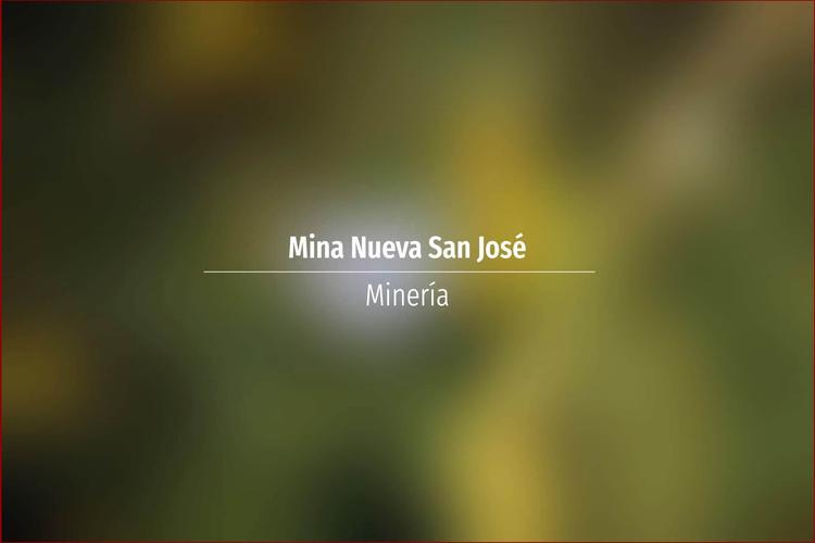 Mina Nueva San José