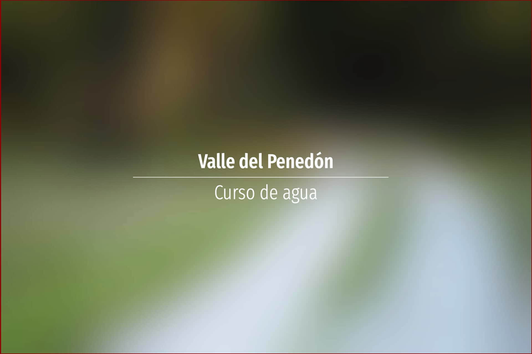 Valle del Penedón
