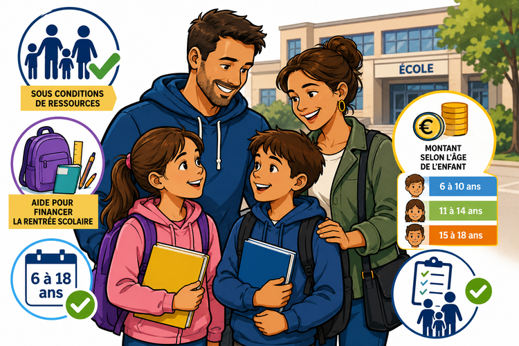 ​ALLOCATION DE RENTRÉE SCOLAIRE :