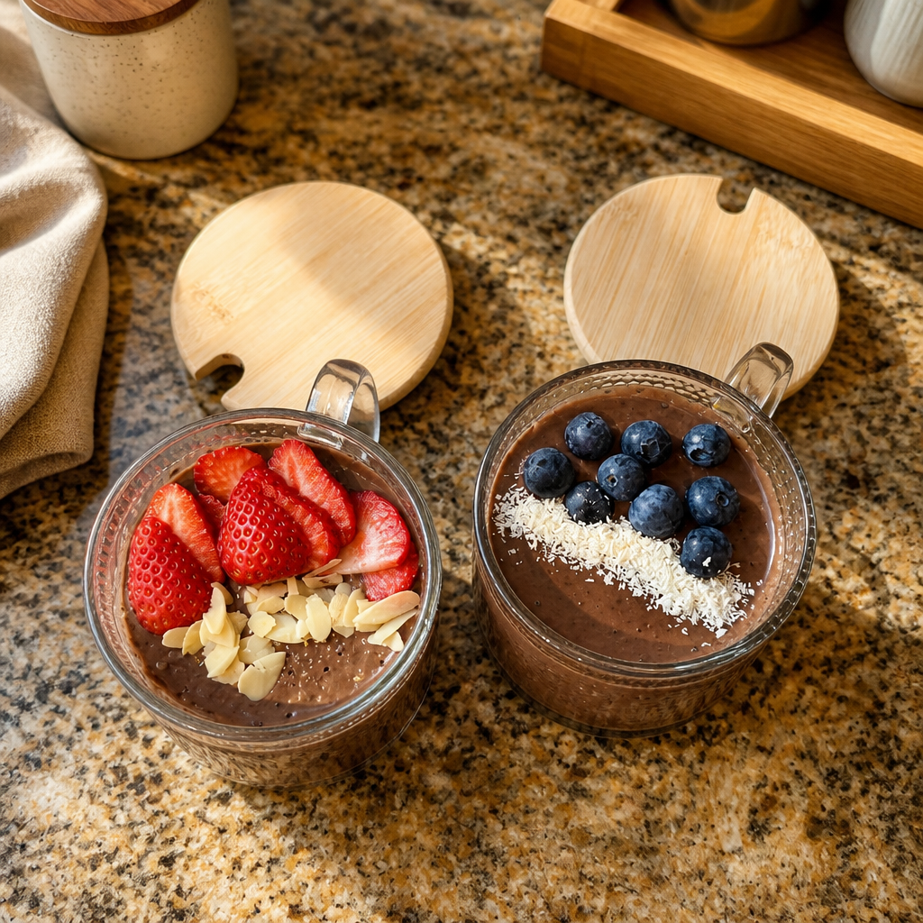 Chocolate Protein Chia Jars 
