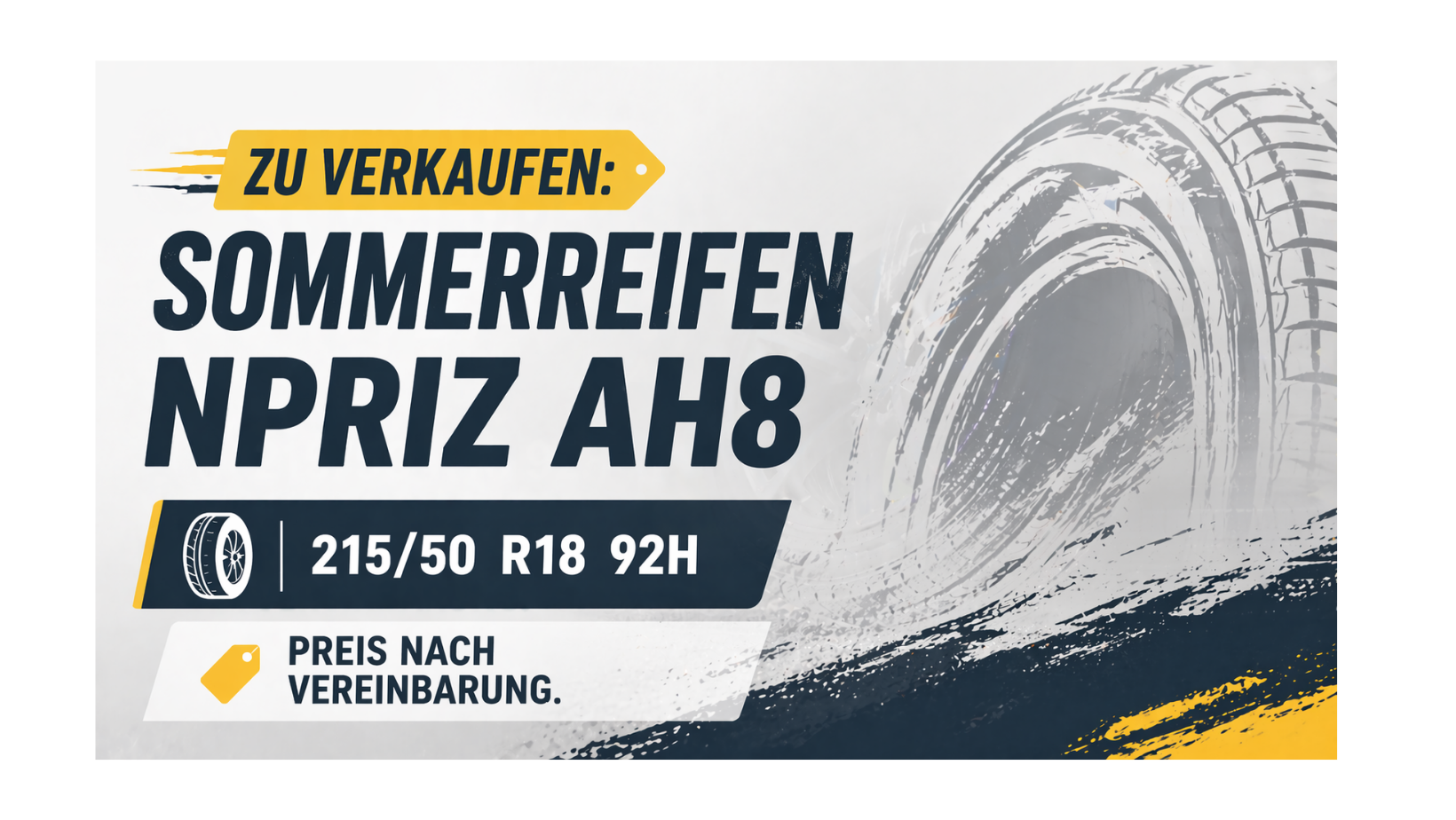 Neue Sommerreifen zu verkaufen