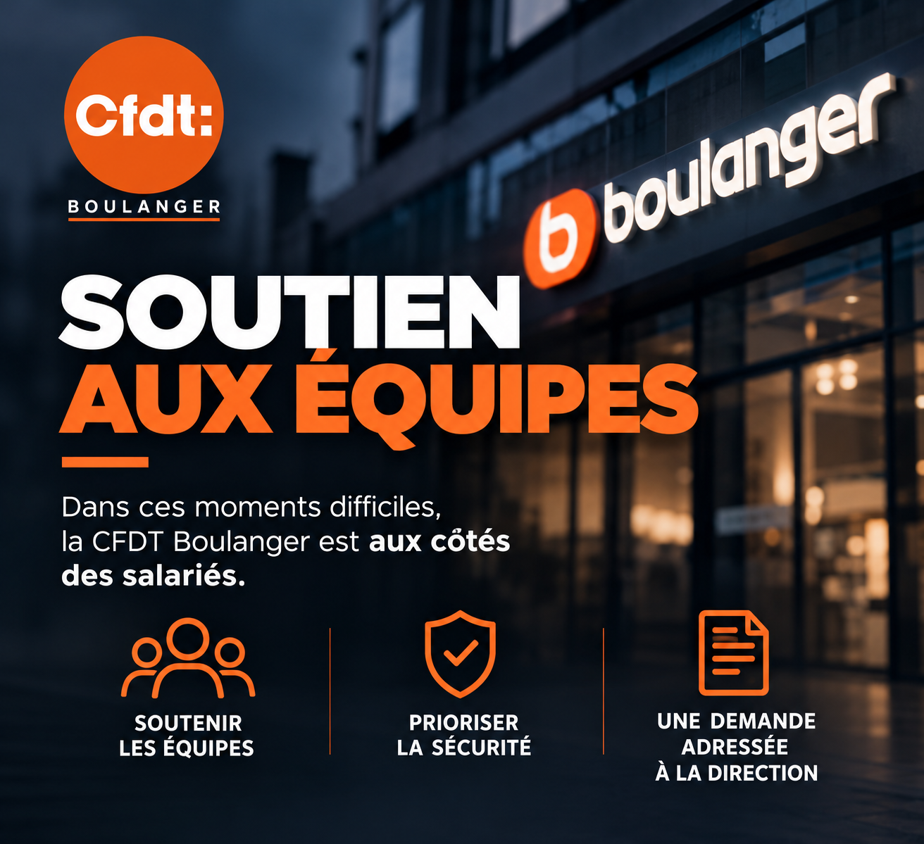 ÉVÉNEMENTS DU 17 OCTOBRE : LA CFDT AUX CÔTÉS DES ÉQUIPES