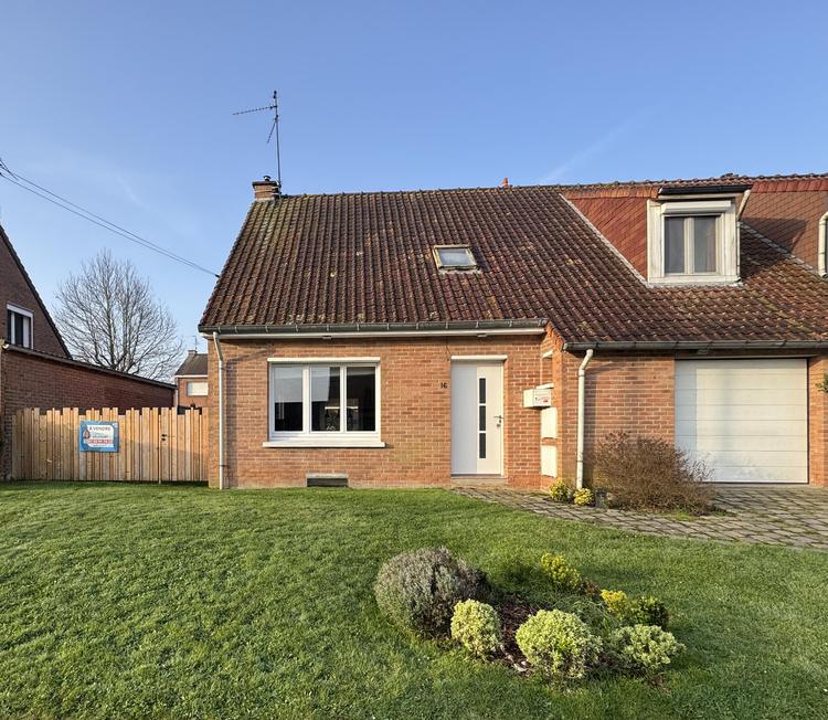 Semi indiv. 4ch, jardin gge et véranda 399 000 Euros FAI