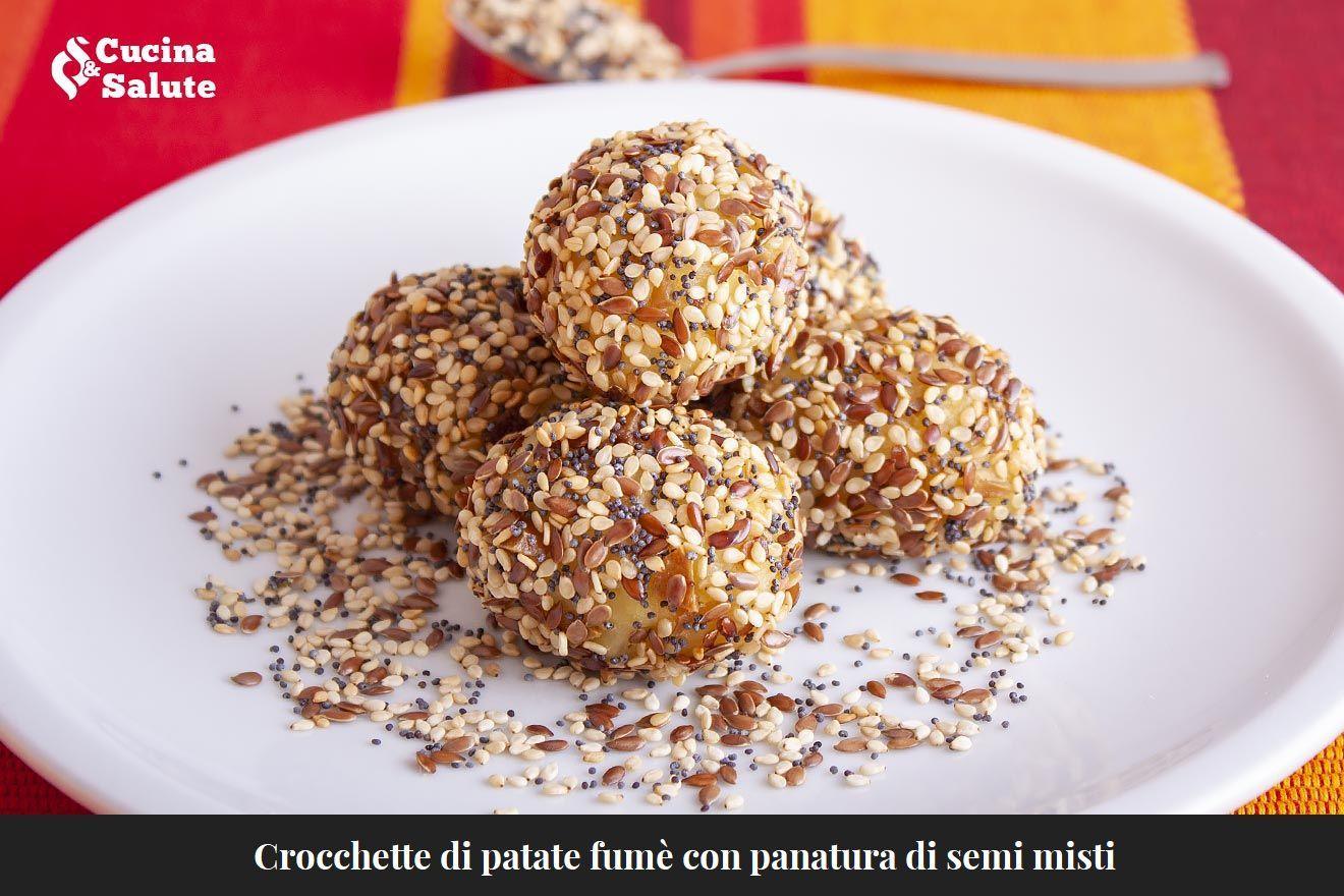  Crocchette di patate fumè con panatura di semi misti 