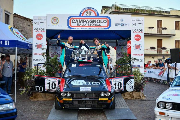 Battistolli gana el Rally Storico Campagnolo 2026 con la Lancia Delta HF de K-Sport