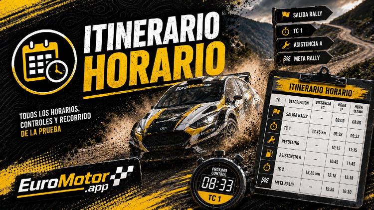 Rally Isla de los Volcanes 2026: Itinerario - Horario