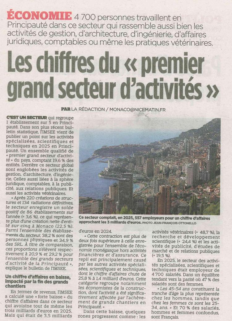 Les chiffres du "premier grand secteur d'activités"