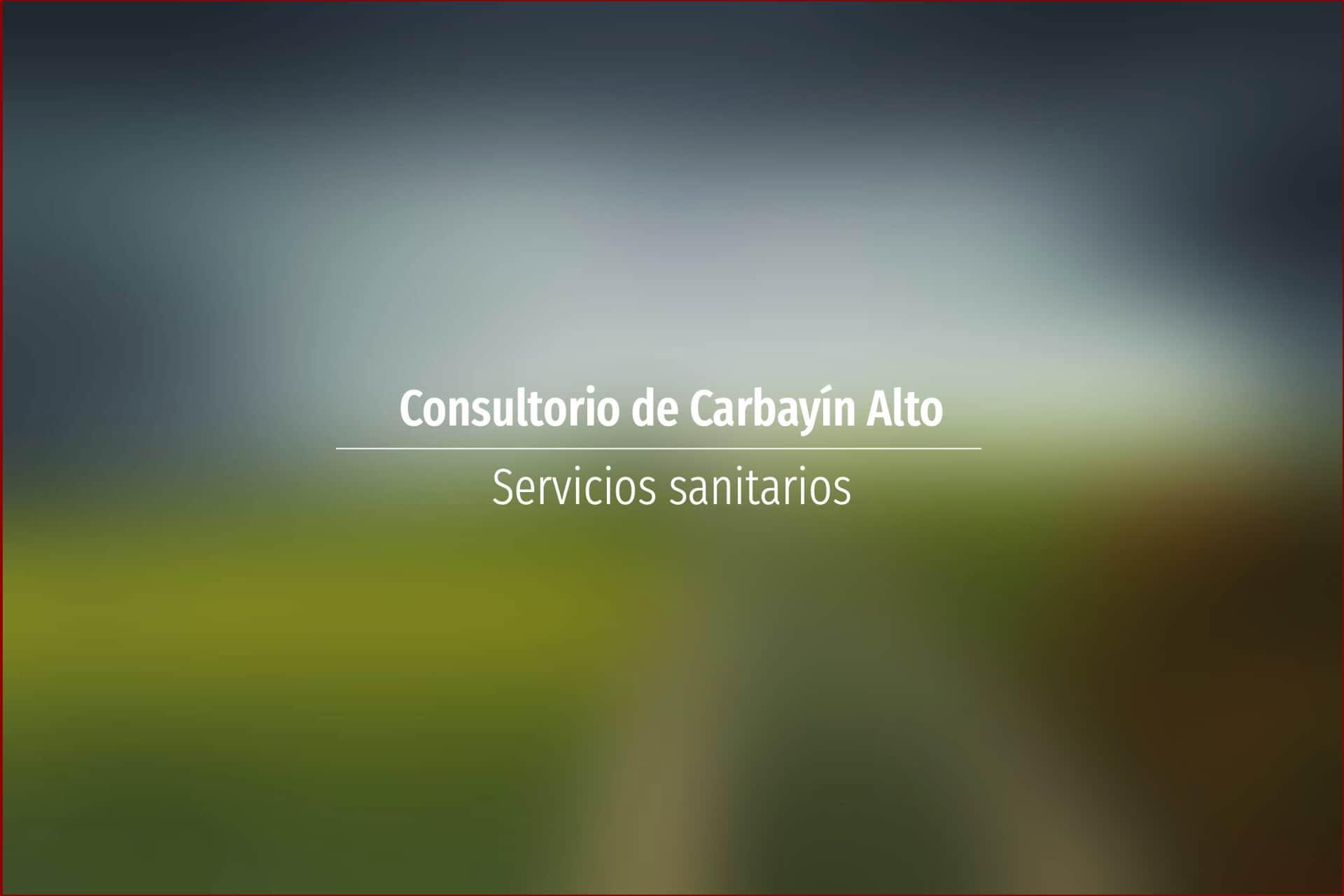 Consultorio de Carbayín Alto