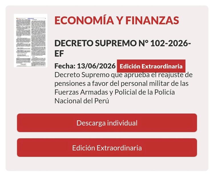 📢Aprueban cuarto tramo de reajuste de pensiones para policías y militares en retiro