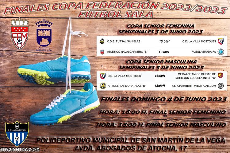 Finales de la copa federación madrileña de fútbol sala en San Martín de la Vega