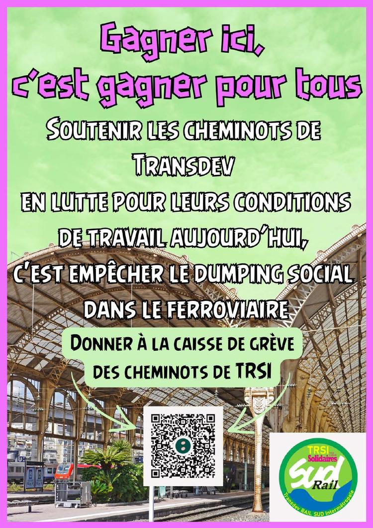 SUD-Rail // Solidarité avec les grévistes de TRSI !