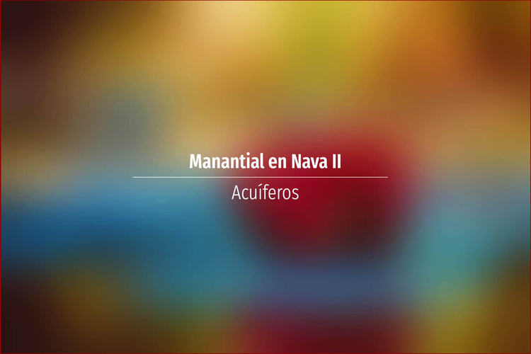 Manantial en Nava II