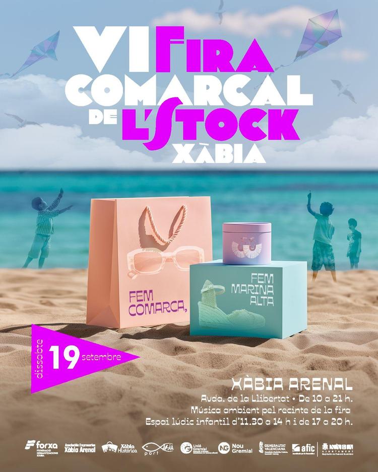 Xàbia reúne a más de 40 comercios de la Marina Alta en la VI Fira Comarcal de l’Stock